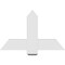 Ekena Millwork Eugene Architectural Grade PVC Gable Bracket, 36"W x 22 1/2"H x 2"D x 6"F, 15/12 Pitch GBP036X23X0206EUG00 - alternate 2